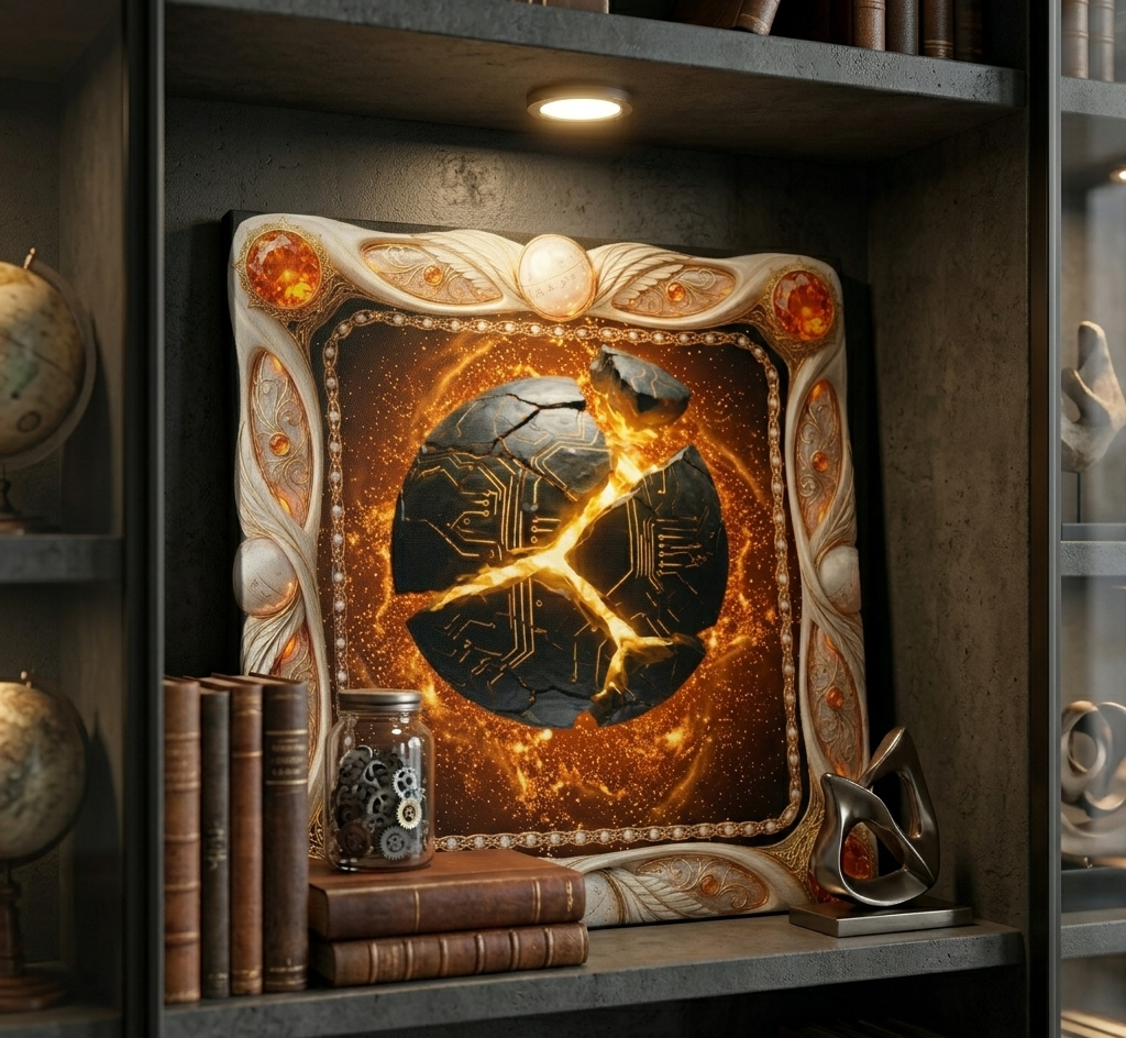 White Ornate Relic Mockup